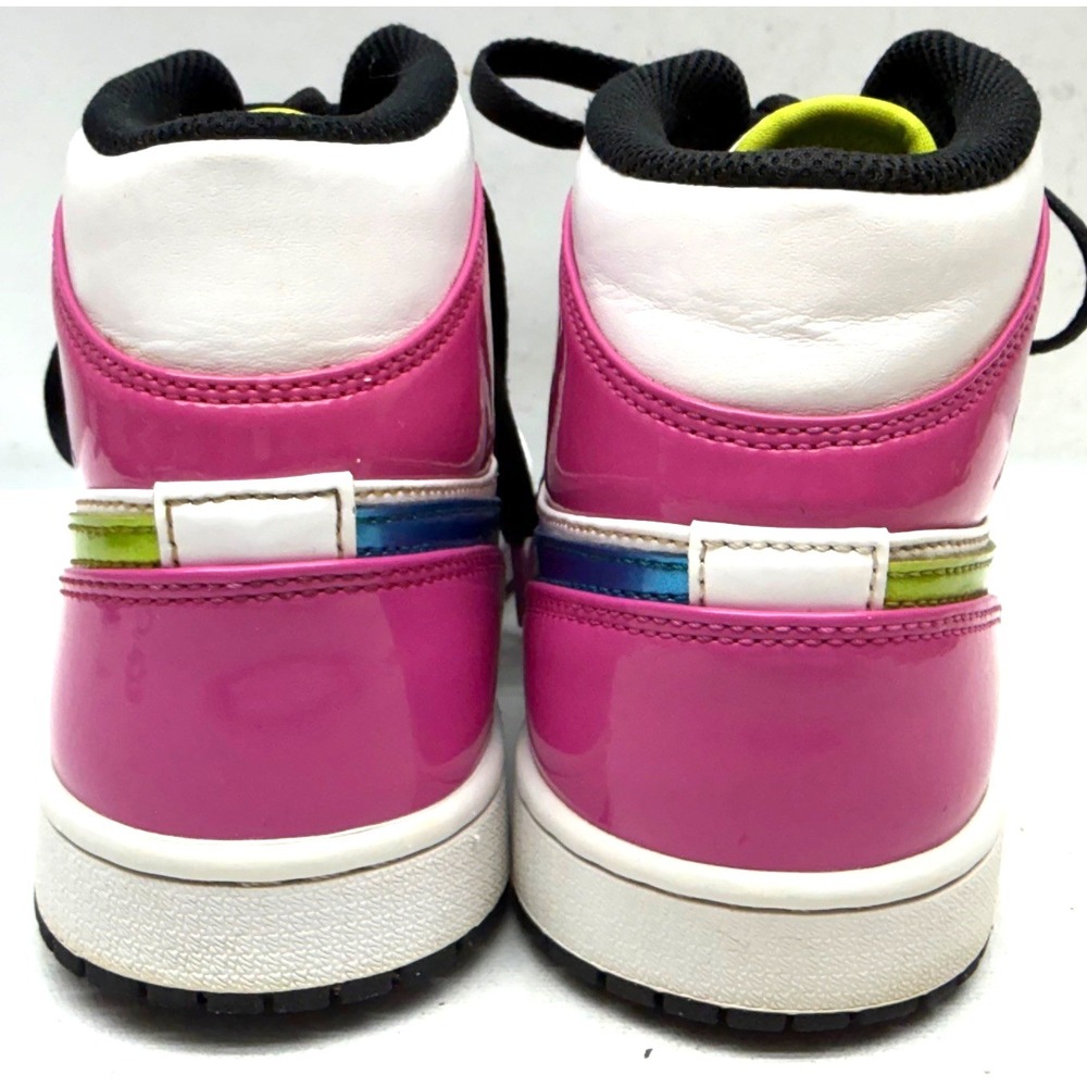 Air Jordan 1 SE Mid Cyber Active Fuchsia Shoes Size: 8 M / 9.5 W [CZ9834-100] - Picture 10 of 12